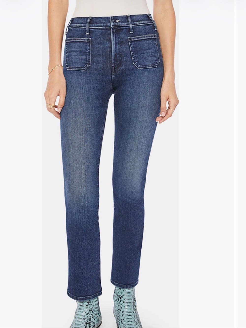 MOTHER The Patch Pocket Insider Jeans